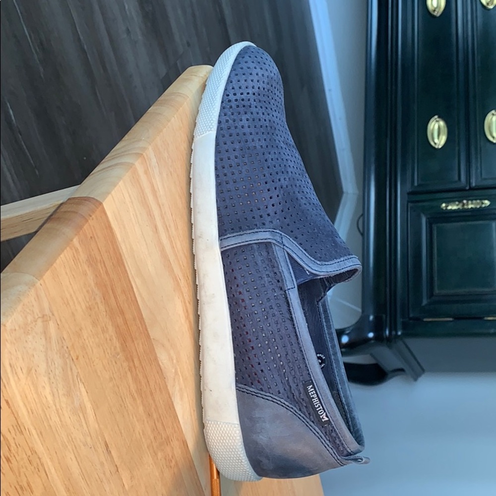Mephisto blue slip on summer loafers 9.5 US